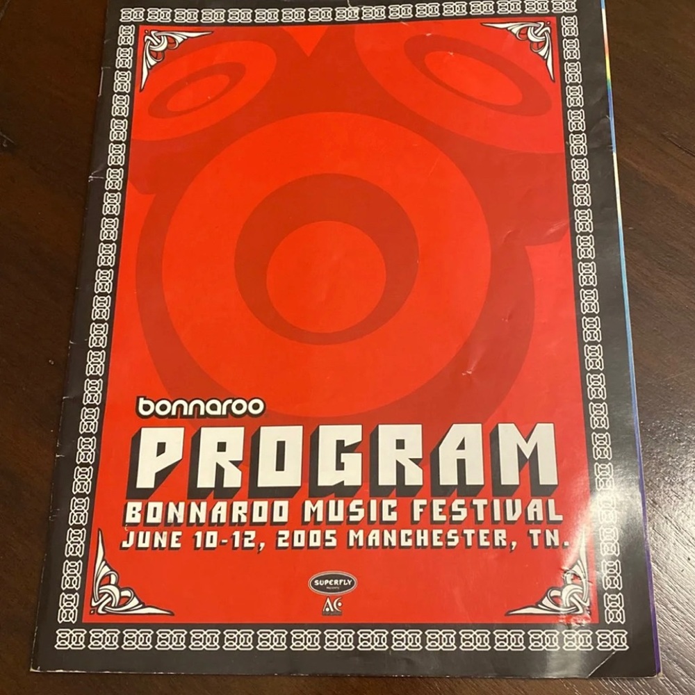 Vintage 2005 Bonnaroo Program